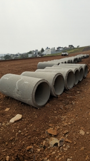 Presta -Tubos de Concreto, Meio Fio, Rotatria, Pavimentao Loteamentos - Chapec/SC -